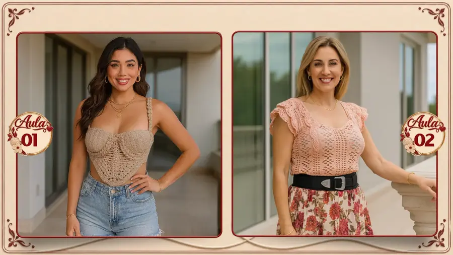 Aulas de roupas de crochê — banner 1